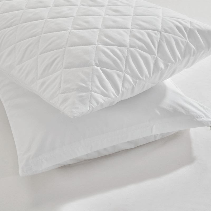 Wasserdichte 100 GSM Microfaser -Hotelbettkissen -Beschützer mit Reißverschluss