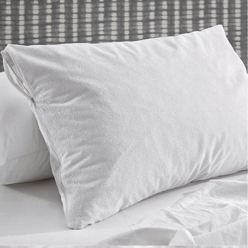 50/50 Polycotton wasserdichtes Terry -Handtelling Hotel Kissenschutzschutz