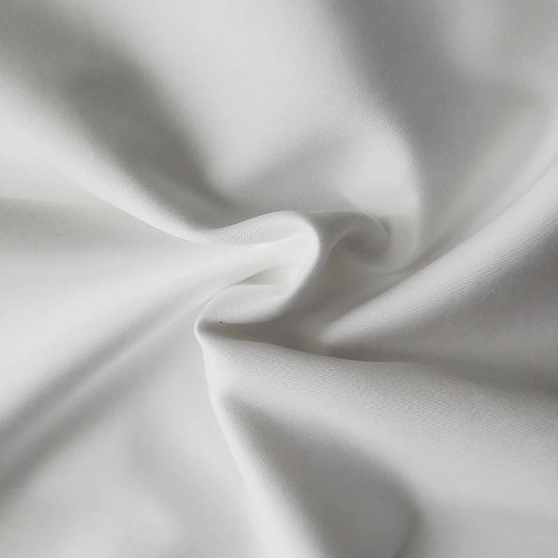 Kämme Baumwolle 60s 300T Normal Sateen White Hotel Leinenstoff Stoff