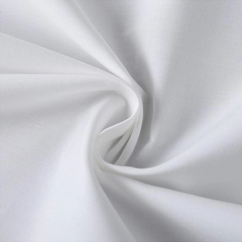 Rein weiß 233tc percale schlichter Hotel Baumwollblatt Stoff