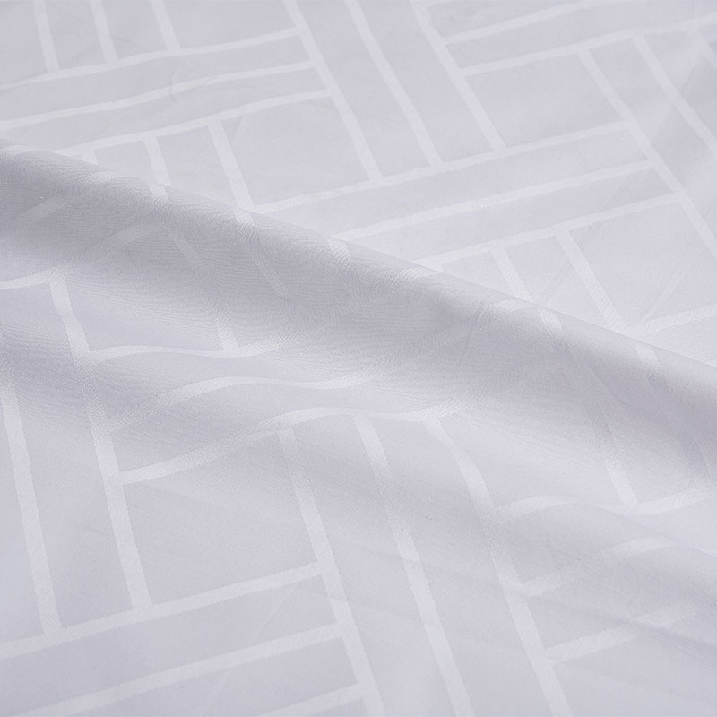 Reines Baumwollwittwebesgewebe Jacquard Hotelblatt Stoff